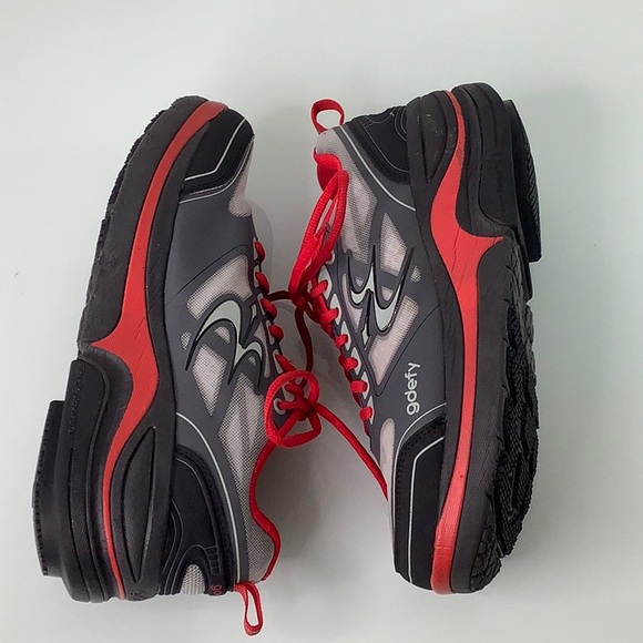 Gravity Defyer Ion Gdefy Verso Shock gray black red sneakers men size 8 EUC - Picture 15 of 16